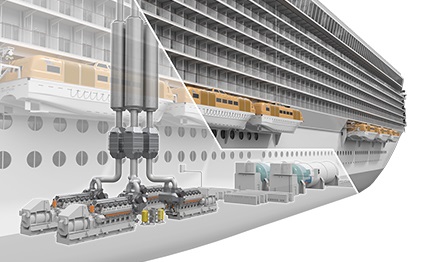 Rendering of 46ts-df cruise vessel