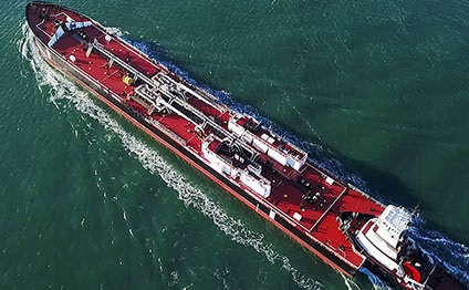 Fairwater tanker in sea