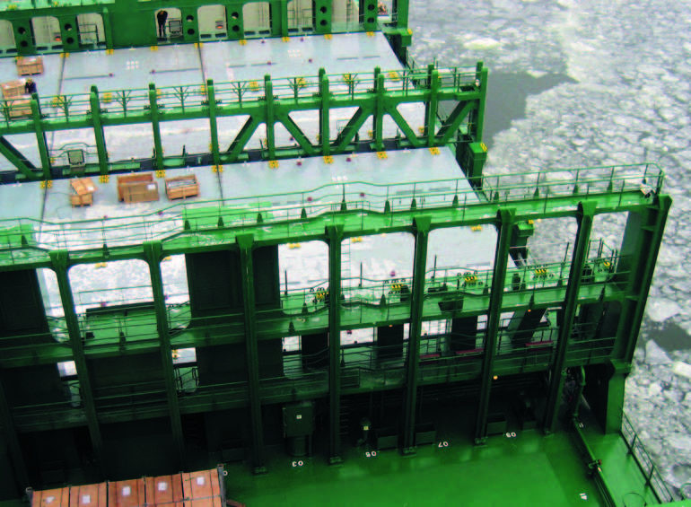 Container cell guides