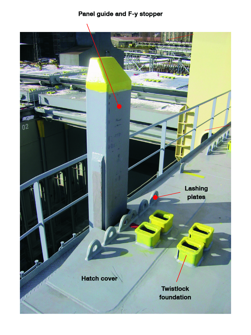 Hatch cover panel seals 