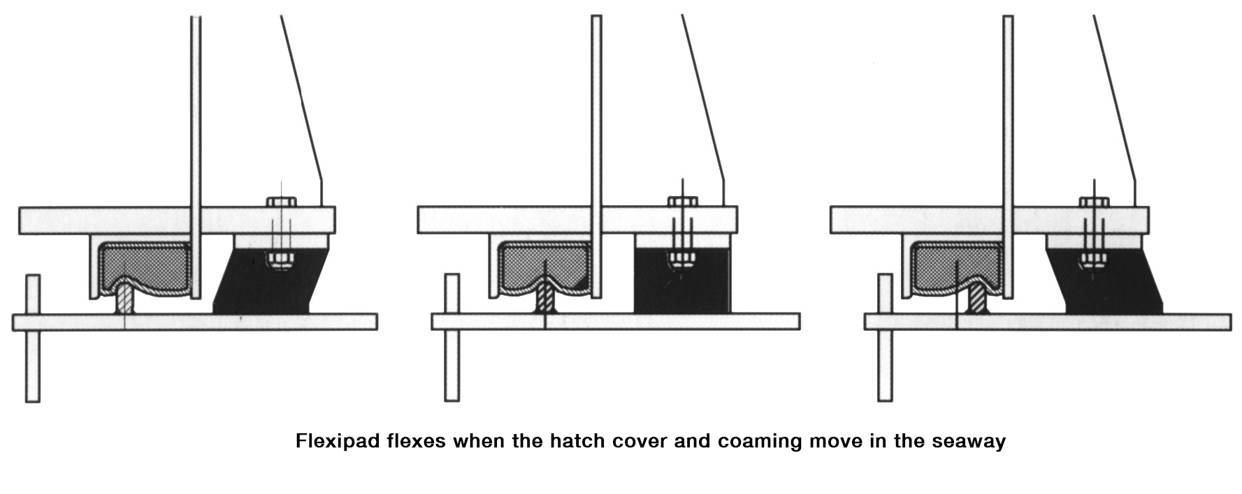 Hatch cover panel seals 
