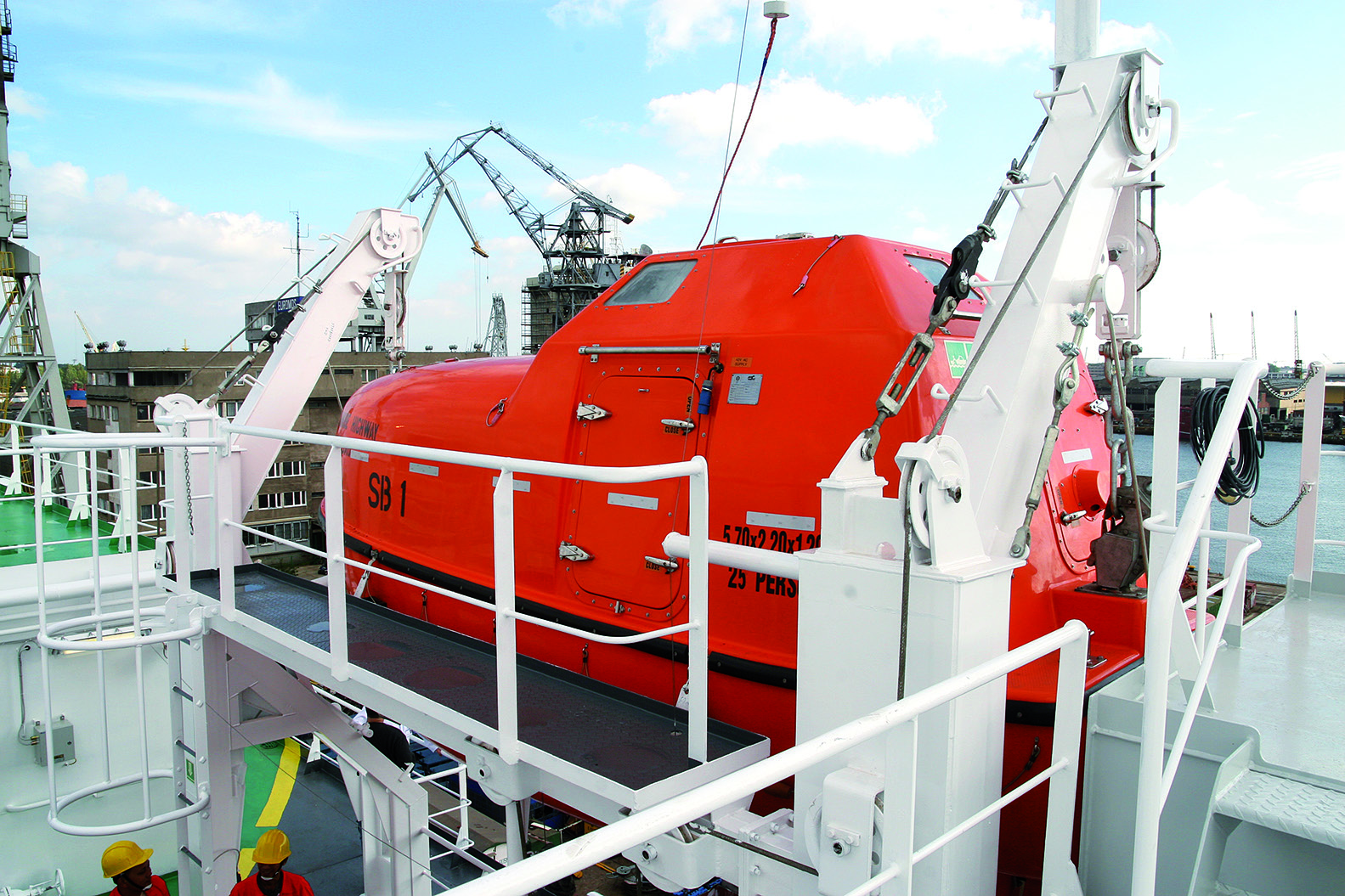 Lifeboat davits