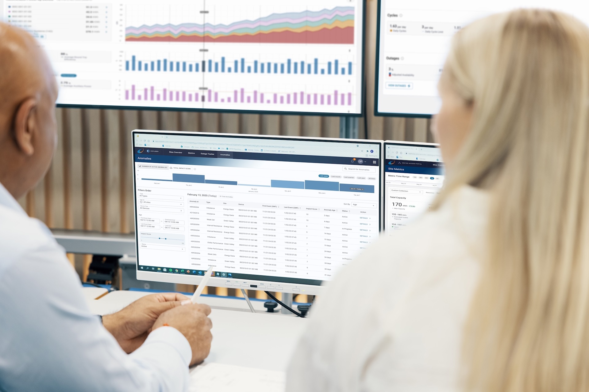 GEMS Pulse software shown on screen