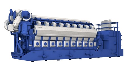 Wärtsilä 50DF multi-fuel engine for power plants.