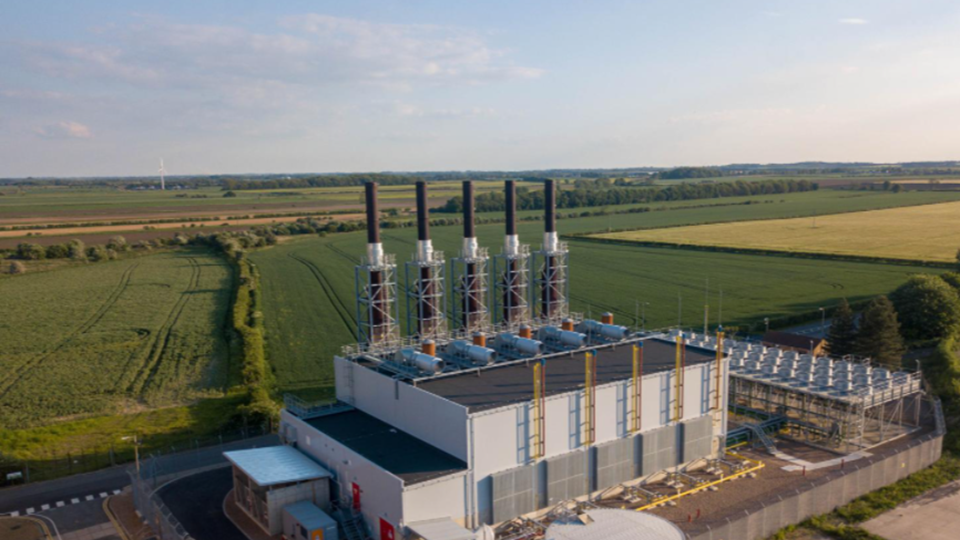 Centrica power plant aerial image.