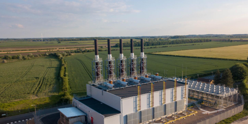 Centrica power plant aerial image.