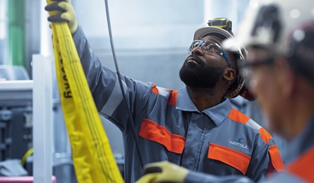 Engineer working in Paras Energy power plant.