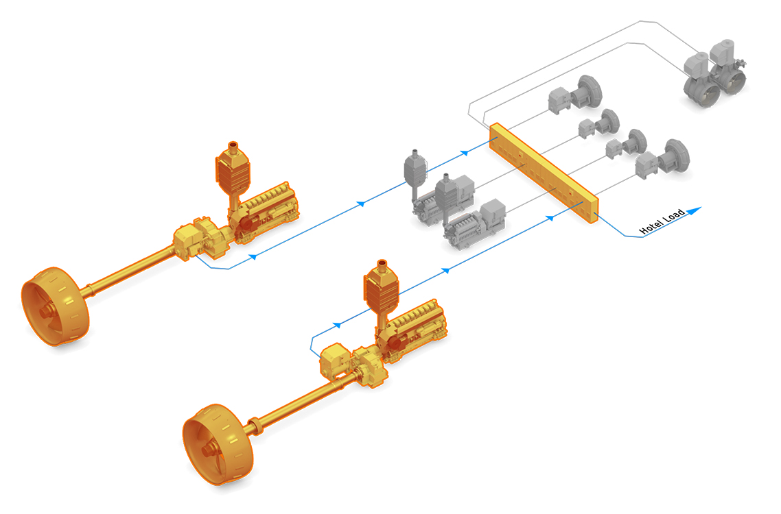 3D illustration Dredger DM System Dumping