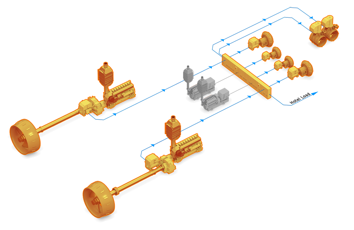3D illustration Dredger DM System Trailing