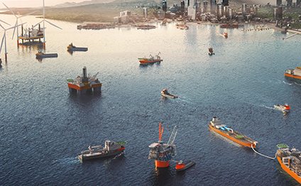 illustration of different offshore vessels