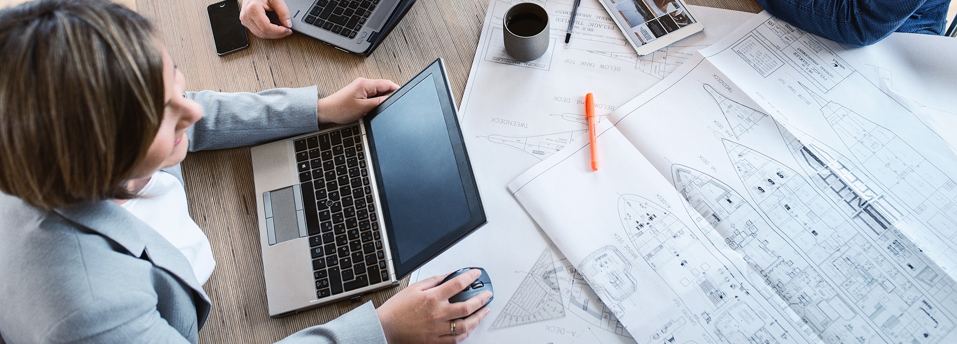 Meeting situation of ship designers