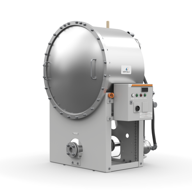 Single Stage Desalination by Wärtsilä Water and Waste, Serck Como, main image, fresh water generation on ships, marine fresh water production