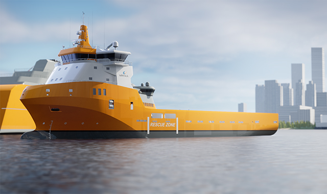 Diesel electric propulsion rendering