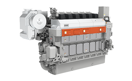 3D rendering Wärtsilä 46TS-DF marine engine