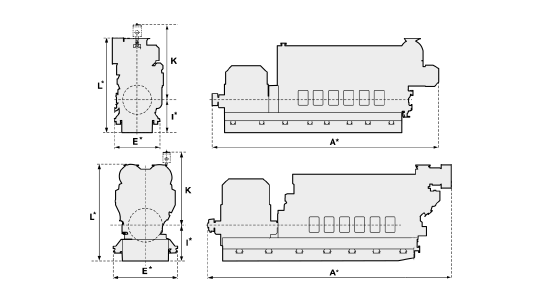 34DF Genset Dimensions