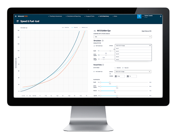 Hull and machinery app on screen