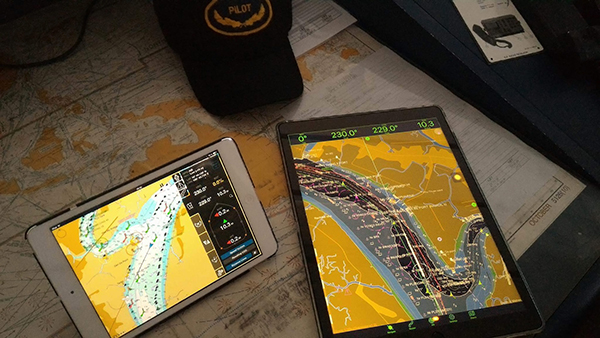 electronic charts on tablets