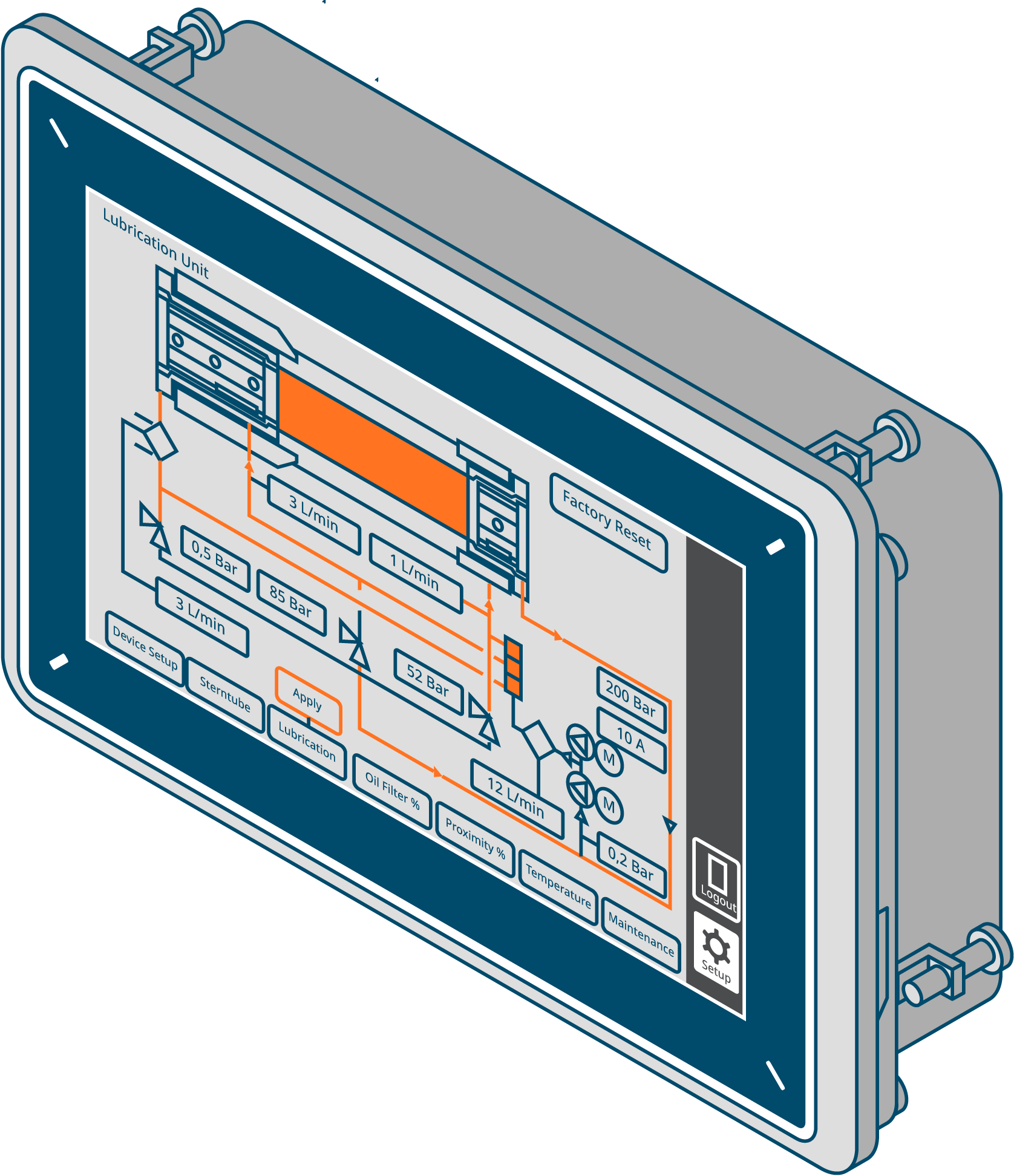 Shaft Line Monitor Graphic