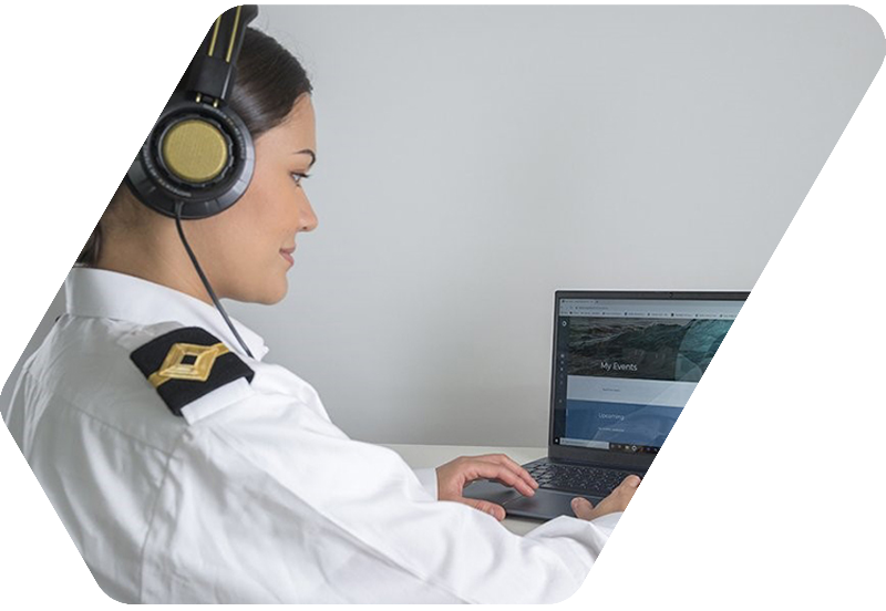 woman in front of laptop