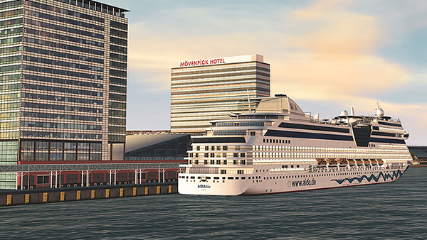 cruise ship in harbour