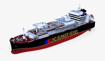 3D illustration of Ibaizabal’s new LNG bunkering vessel