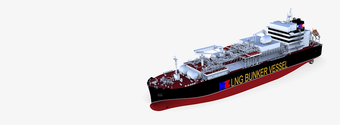3D illustration of Ibaizabal’s new LNG bunkering vessel