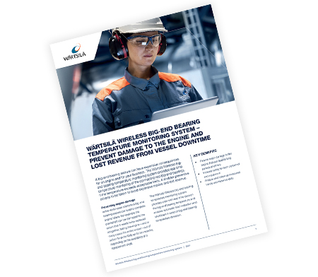 Wireless big-end bearing temperature monitoring leaflet cover